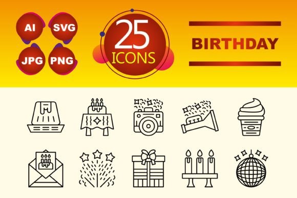 Birthday Graphics for Digital Sellers
