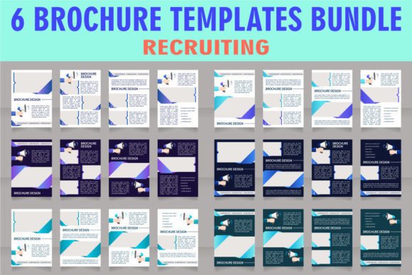 Candidate Sourcing Brochure Template Set for Graphic Templates