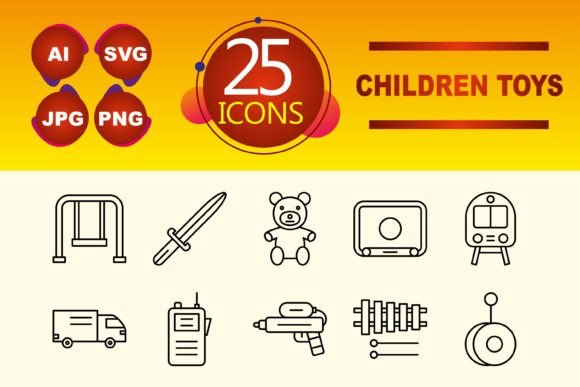 Children Toys Graphics for Local Branding
