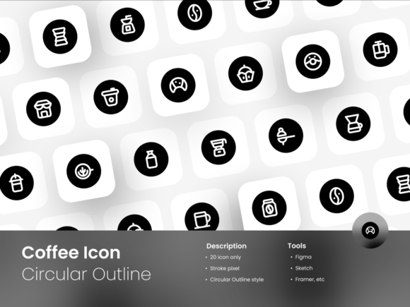 Coffee Icon Set for Graphics and Icons