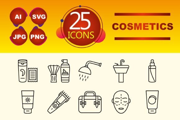 Cosmetics Graphics for Modern Design
