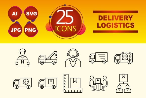 Delivery Logistics Graphics for Modern Design