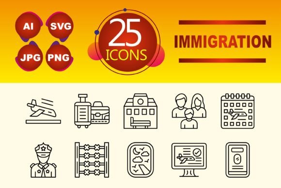 Immigration Graphics for Modern Web Design