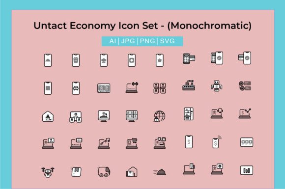 Monochromatic Icons for Modern Graphics