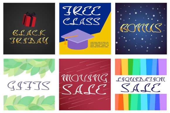 Sale Promotional Banner Bundle for Print Templates and Graphics