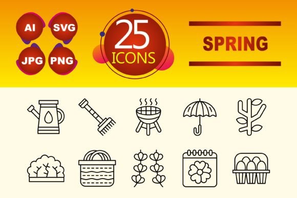 Spring Graphics for Clean, Modern Design
