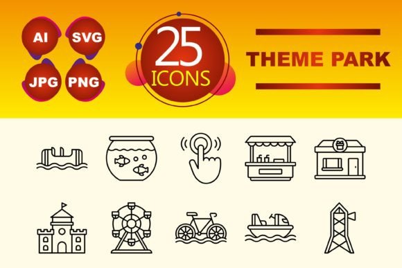 Theme Park Graphics for Crafters