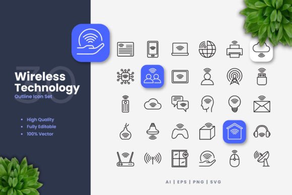 Wireless Technology Icons